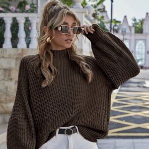 🔥 3 for $10 Oversized Brown Knit Sweater